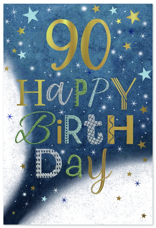 AGE 90 CARDS,Text & Stars [Packs Only]