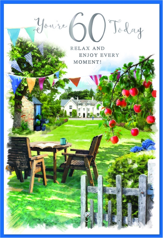 AGE 60 CARDS, Garden Scene [Packs Only]
