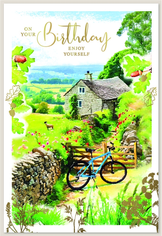 BIRTHDAY CARDS, Cycling in the Countryside [Packs Only]