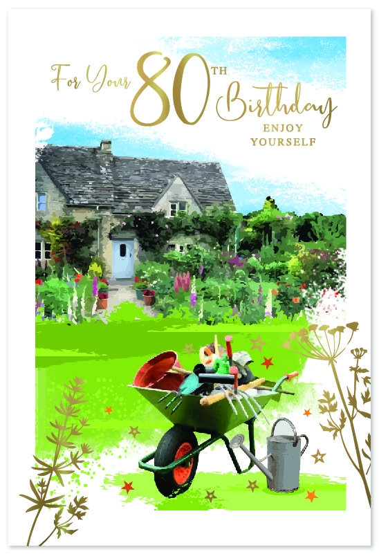 AGE 80 CARDS, Gardening [Packs Only]