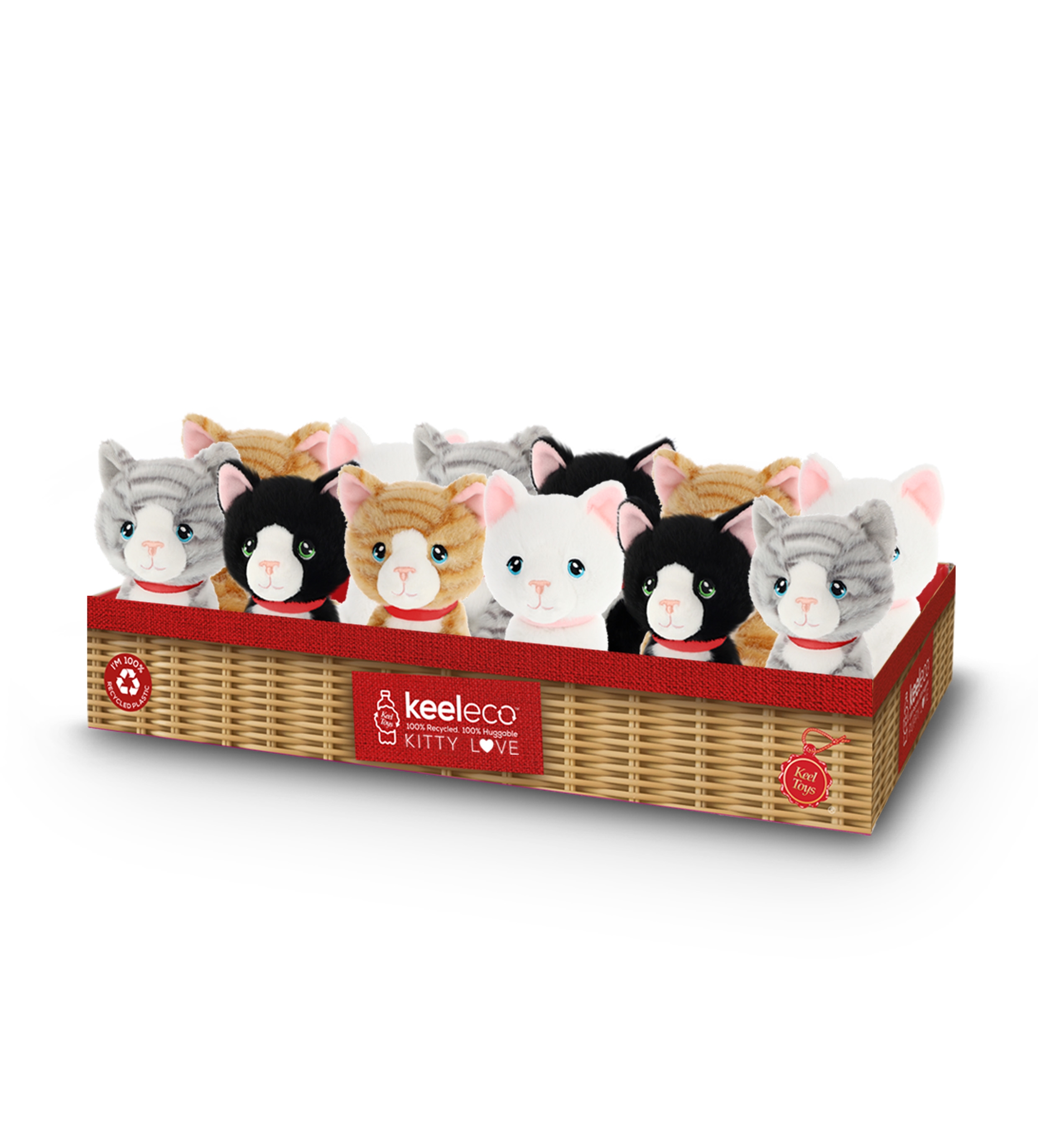 KITTY LOVE,14cm 4 Assorted CDU(Keeleco) [Packs Only]