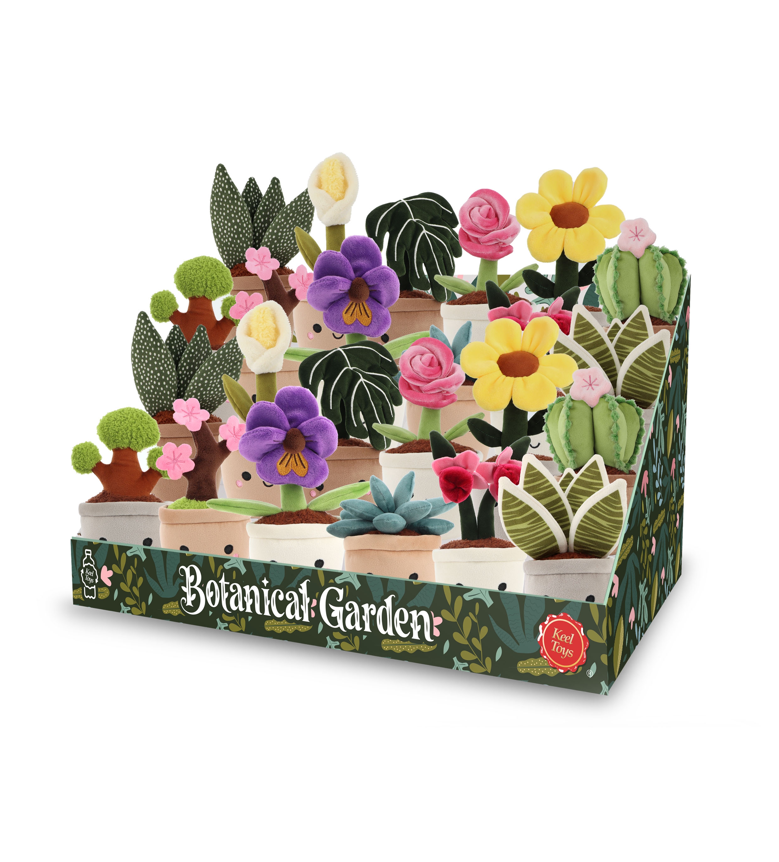 BOTANICAL GARDEN,14cm 12 Assorted CDU (Keeleco) [Packs Only]