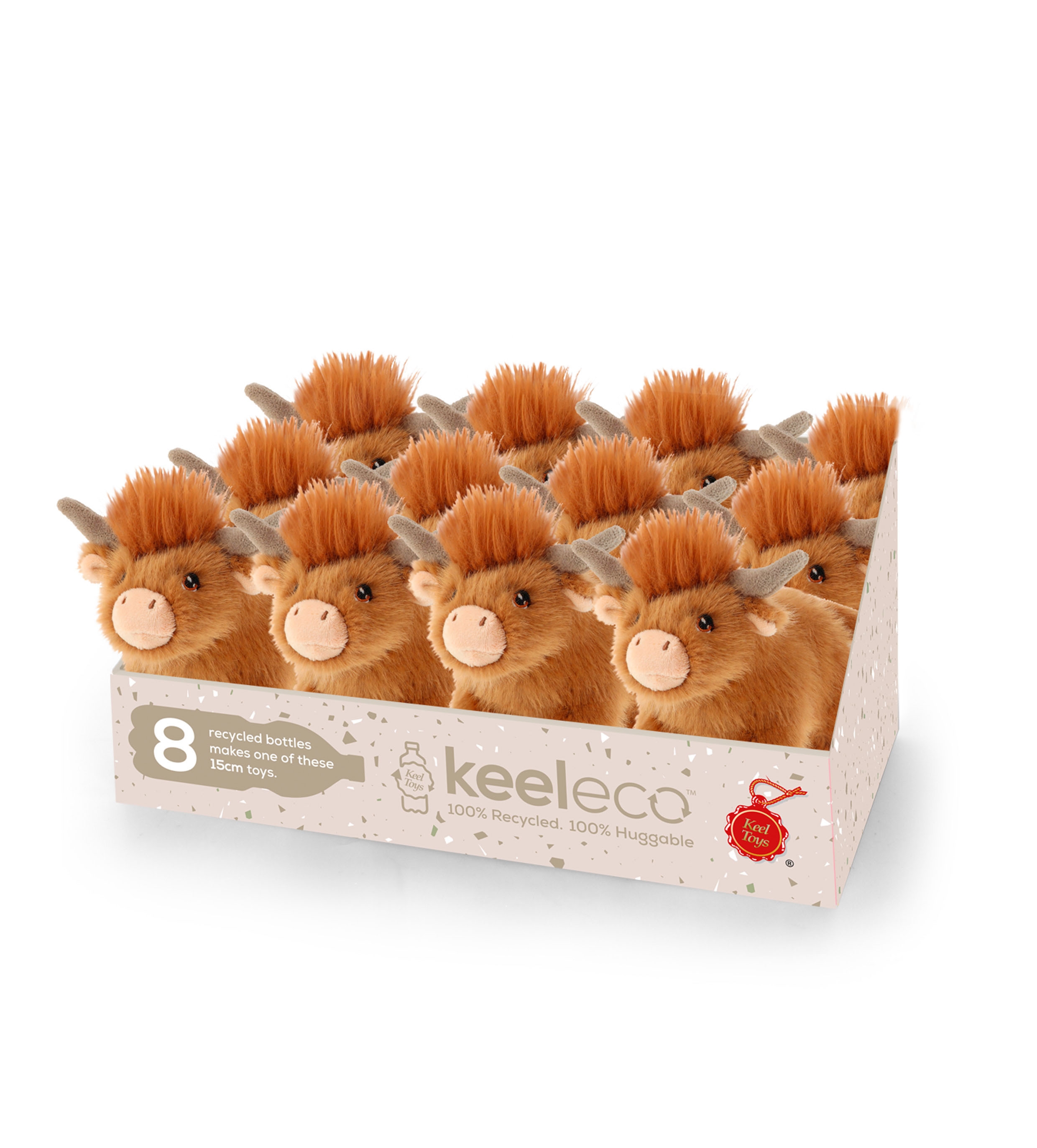HIGHLAND COW,15cm With Sound CDU(Keeleco)[Packs Only]
