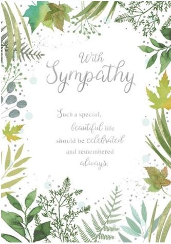 SYMPATHY CARDS, Foliage [Packs Only]