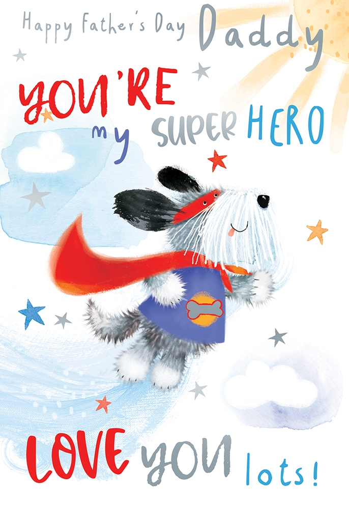 FATHER`S DAY CARDS, Super Hero Daddy [Packs Only]