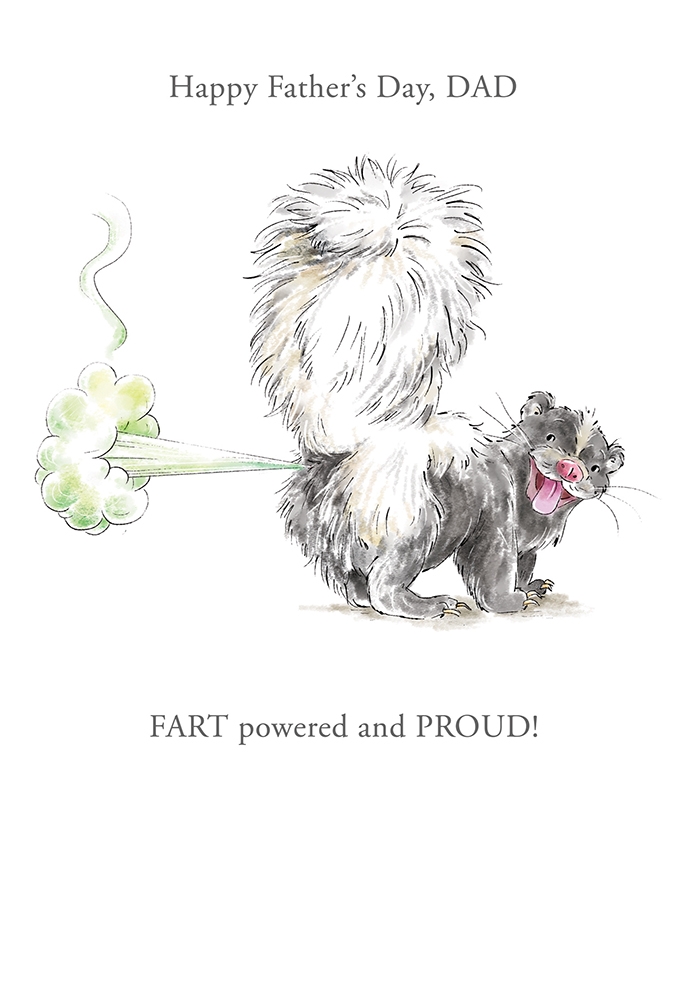 FATHER`S DAY CARDS, Fart Powered & Proud [Packs Only]