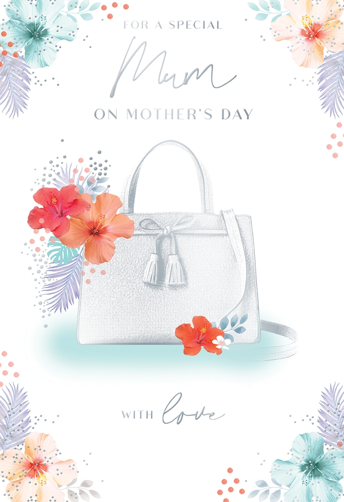 MOTHER`S DAY CARDS,Mum Purse & Flowers [Packs Only]