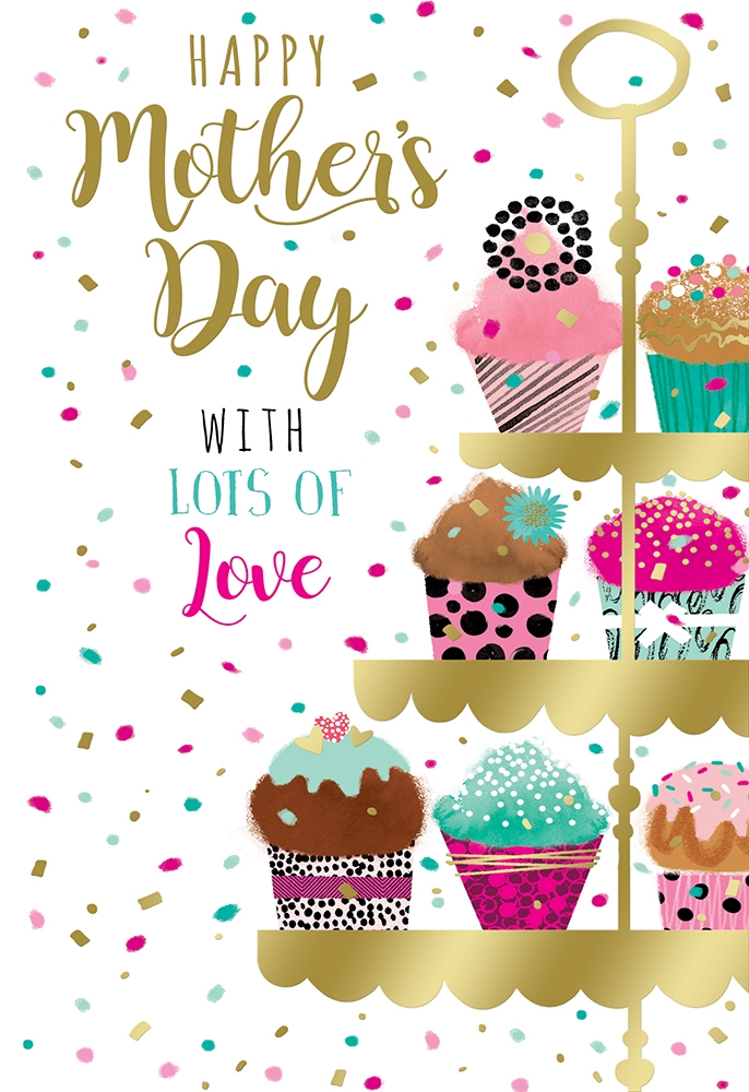 MOTHER`S DAY CARDS,Mum Tier Of Cakes [Packs Only]