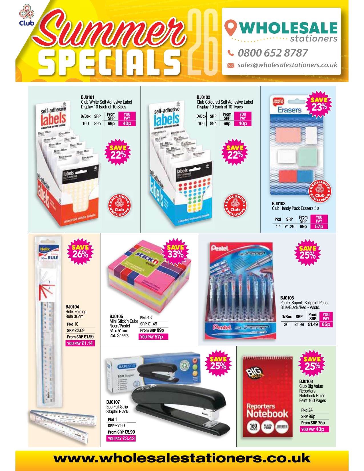 Summer Specials