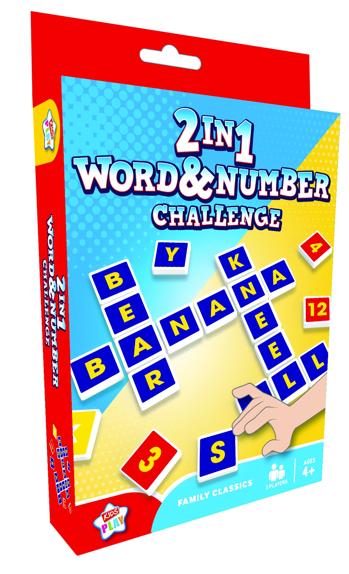 WORD & NUMBER CHALLENGE,2 in 1 Family Classics Age 4+ H/pk [Packs Only]