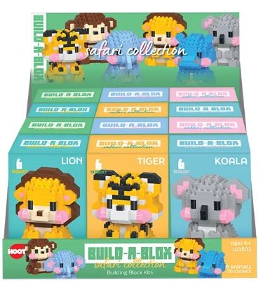 MICRO BLOCK SET, Safari Collection 6 Assorted Boxed CDU [Packs Only]