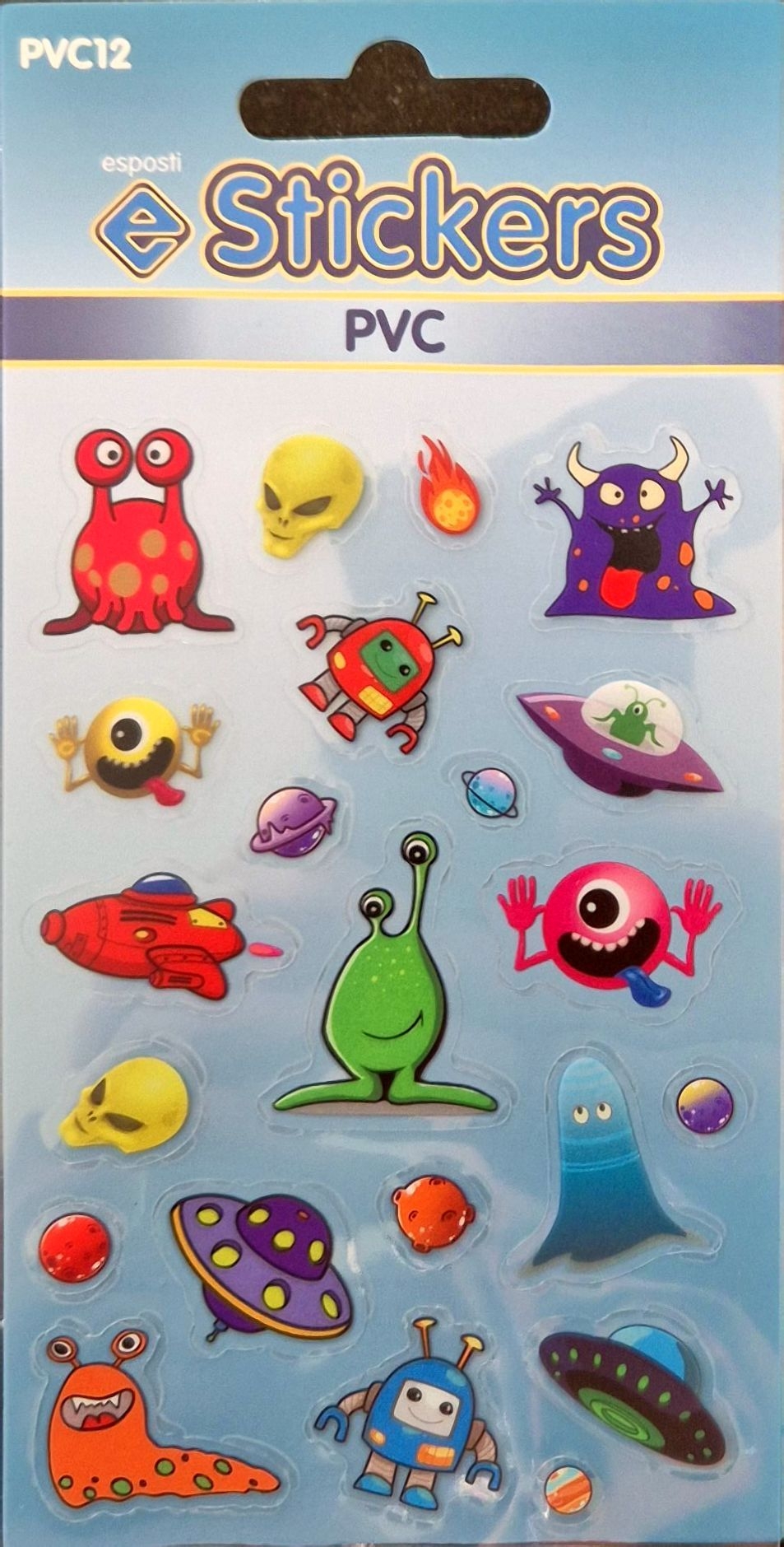 STICKERS,PVC Aliens and Spaceships [Packs Only]
