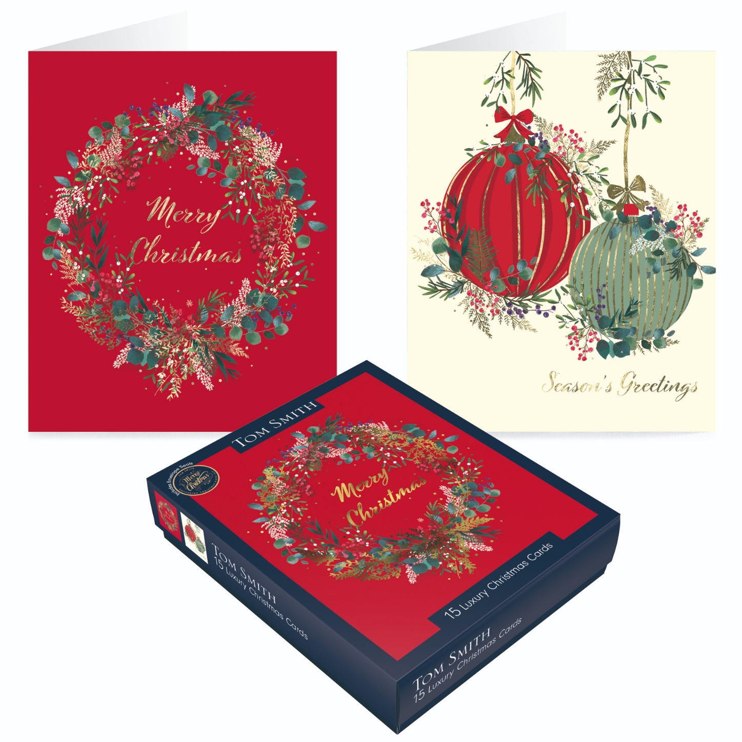 BOXED CARDS,Foliage Baubles 20`s [Splittable]