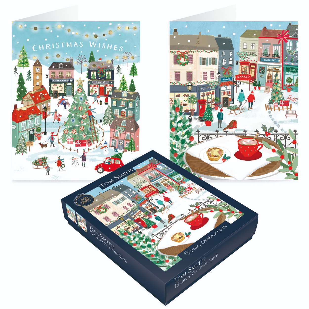 BOXED CARDS,Christmas Town 20`s (Bulk) [Packs Only]