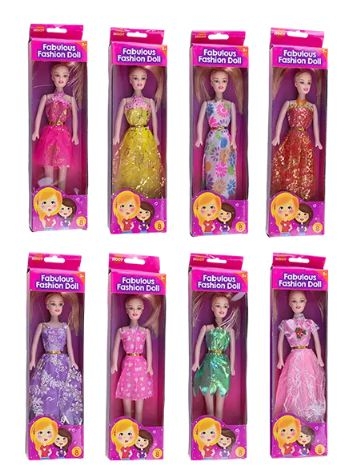 FABULOUS FASION DOLL, 27cm 8 Asst.[Splittable] TOY2249OB