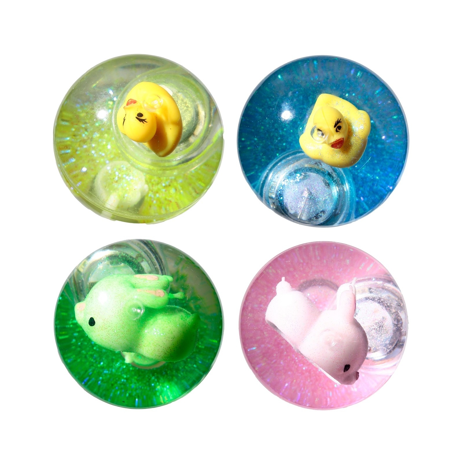 BOUNCY BALL,Light Up High Bounce CDU 6cm 4 Assorted[Packs Only]