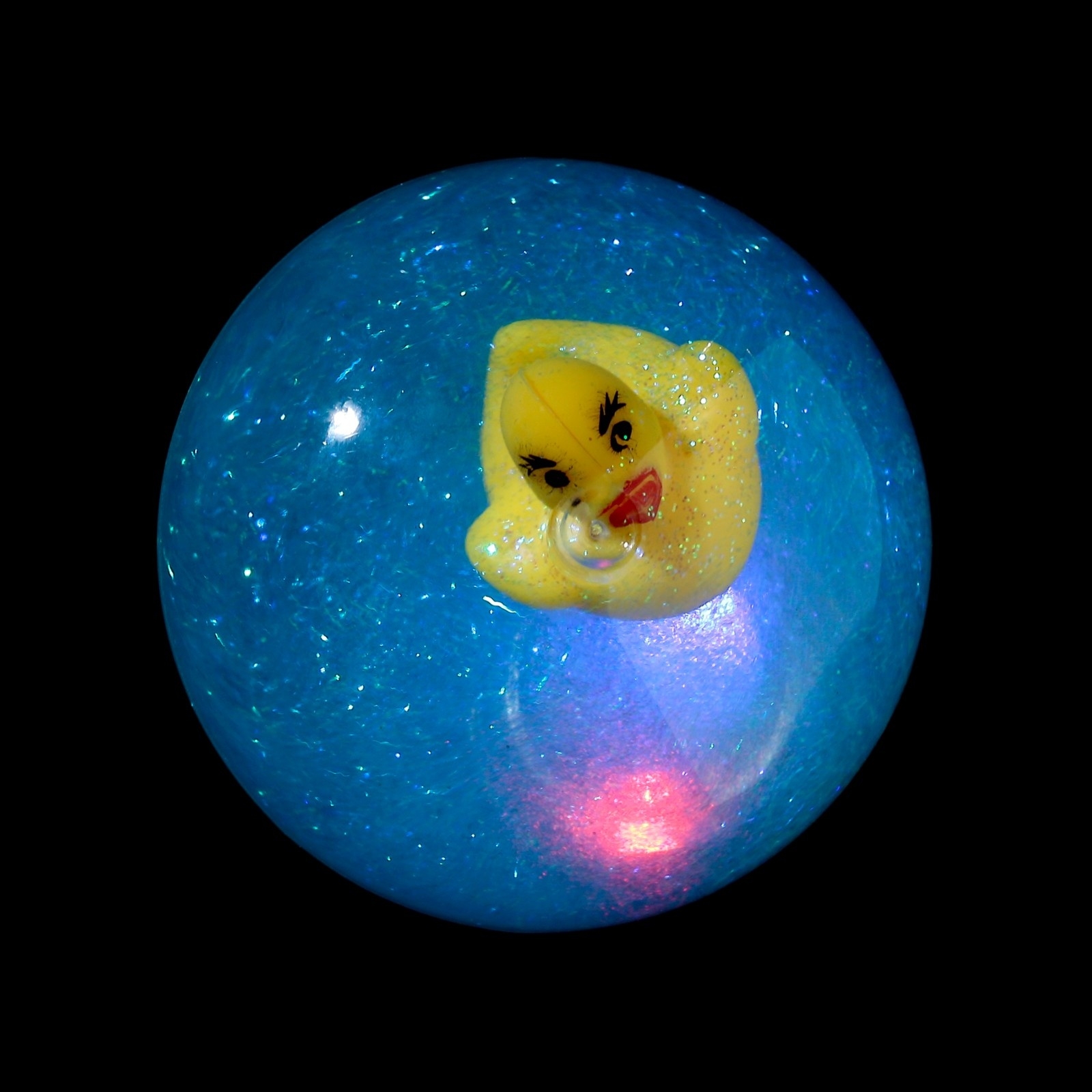 BOUNCY BALL,Light Up High Bounce CDU 6cm 4 Assorted[Packs Only]