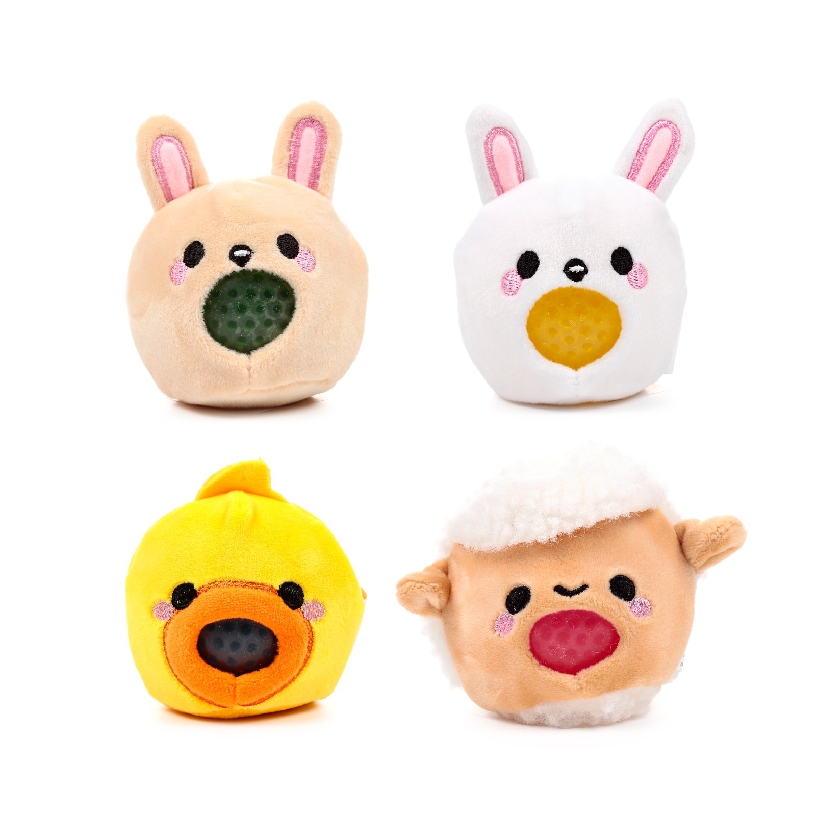 QUEASY SQUEEZIES,Plush CDU 9cm 4 Assorted [Packs Only]