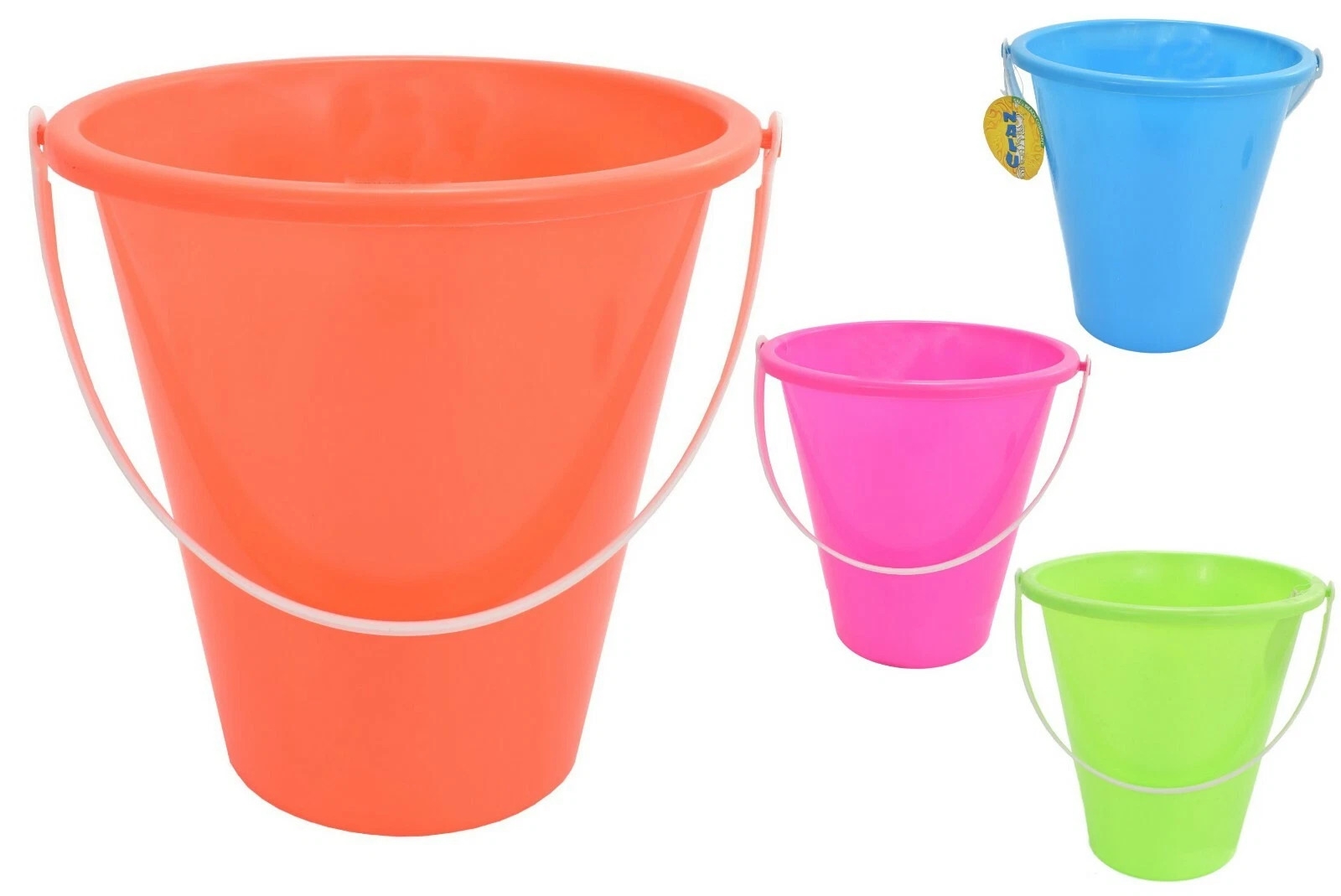 BUCKET,Round High Gloss H230mm W233 Large. Asst.Cols [Splittable] TY4379