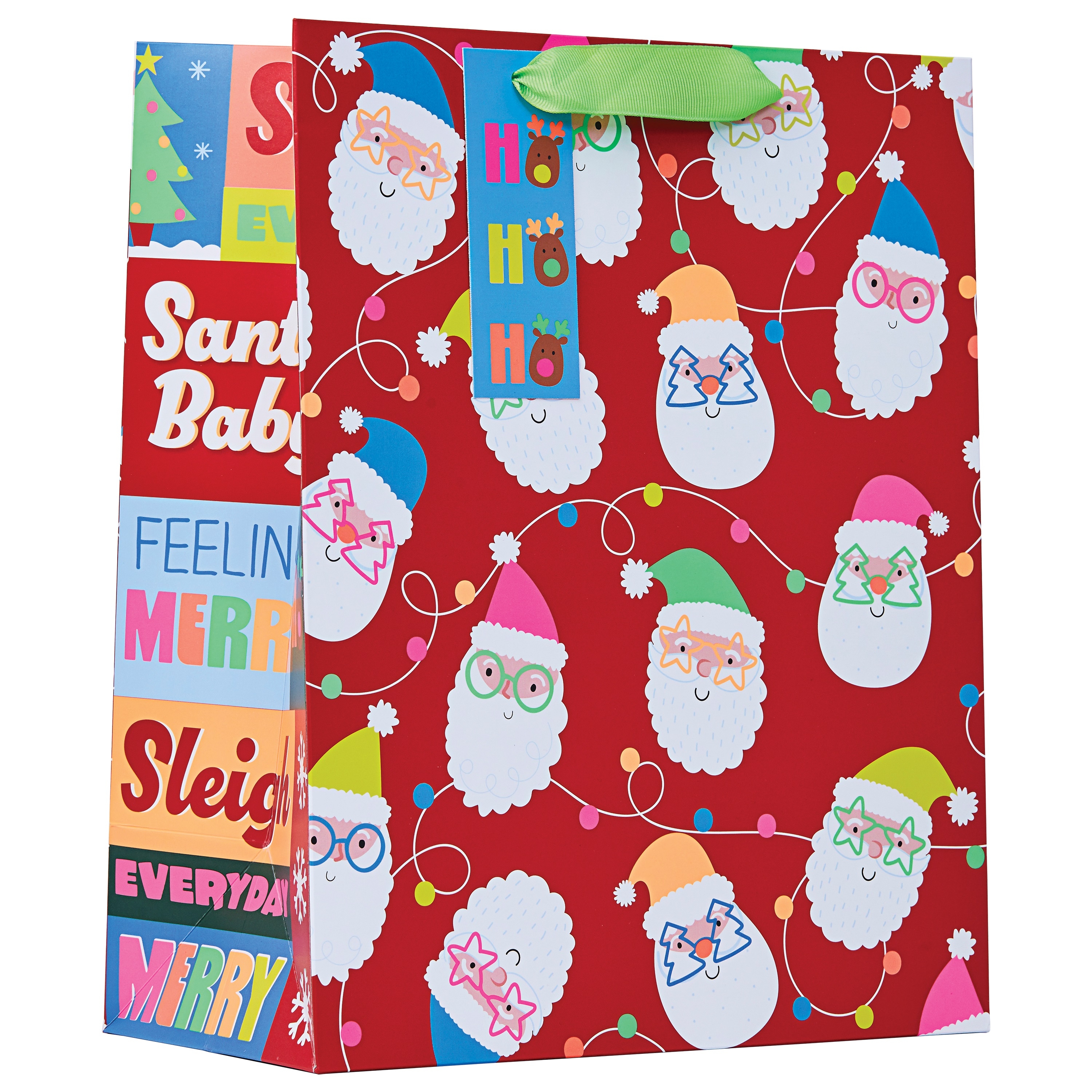 GIFT BAG,Neon Santa (Large) [Packs Only]