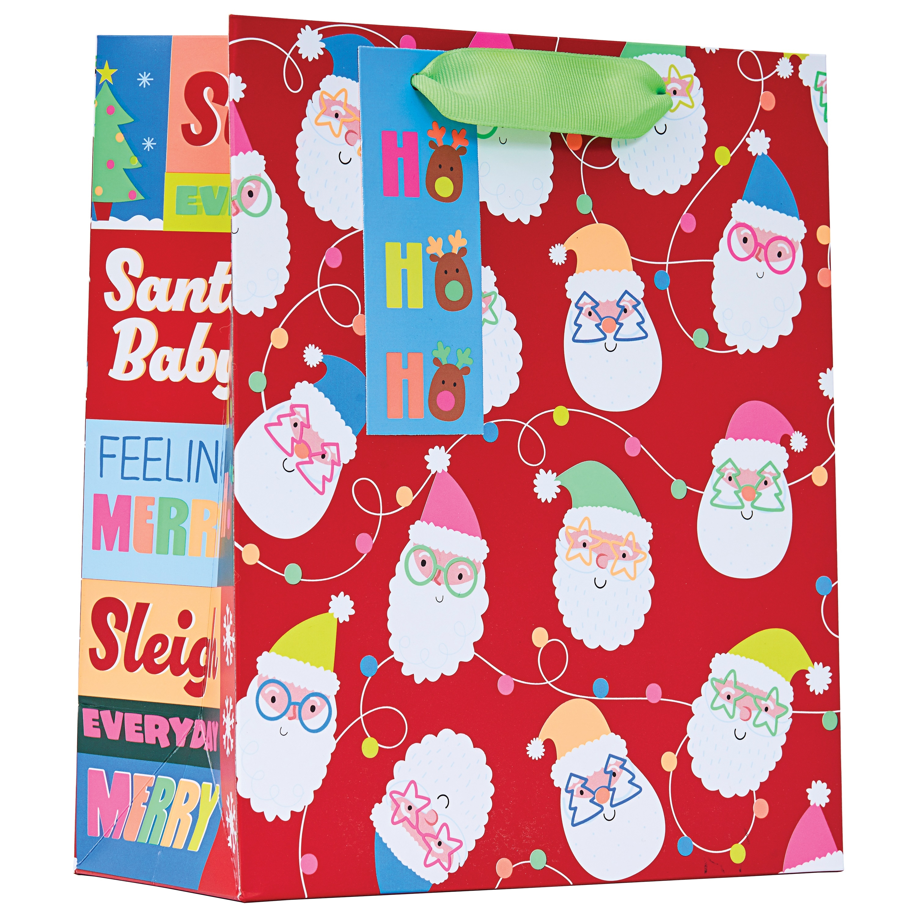GIFT BAG,Neon Santa (Medium) [Packs Only]
