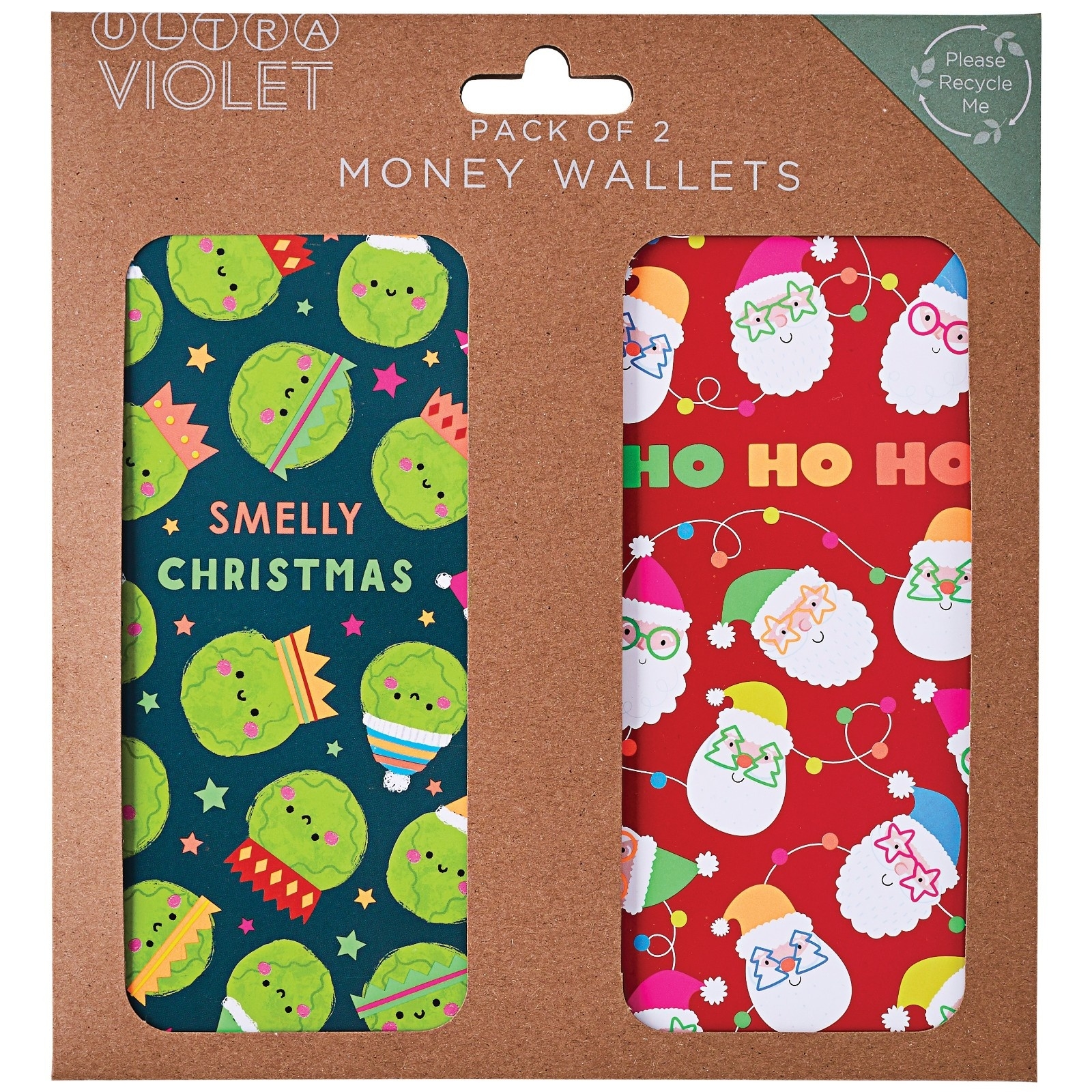 XMAS MONEY WALLETS,Sprouts & Santa 2`s [Packs Only]