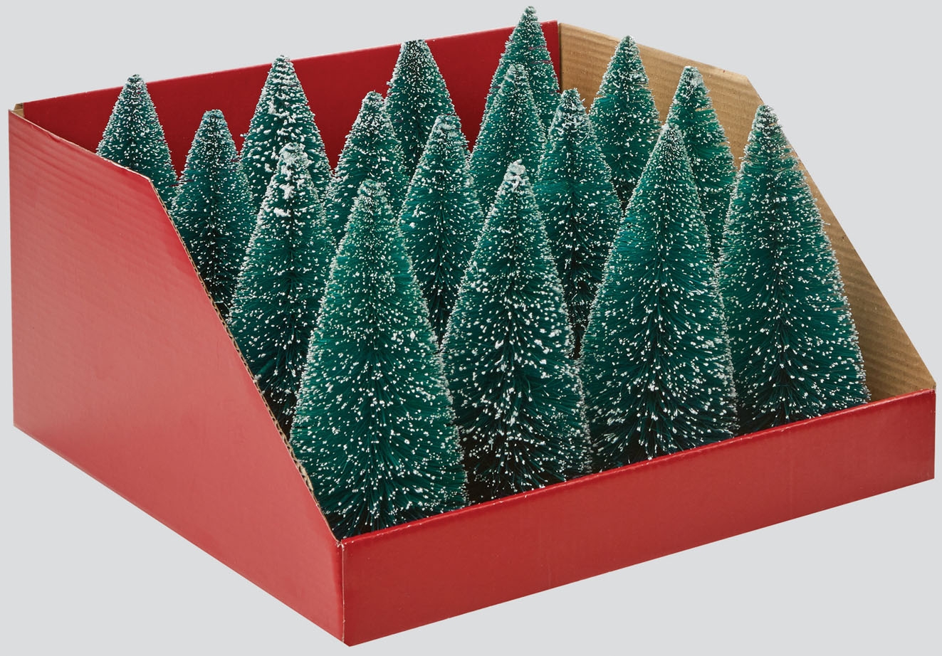 DECORATION,Bristle Trees Green 16cm [Splittable]