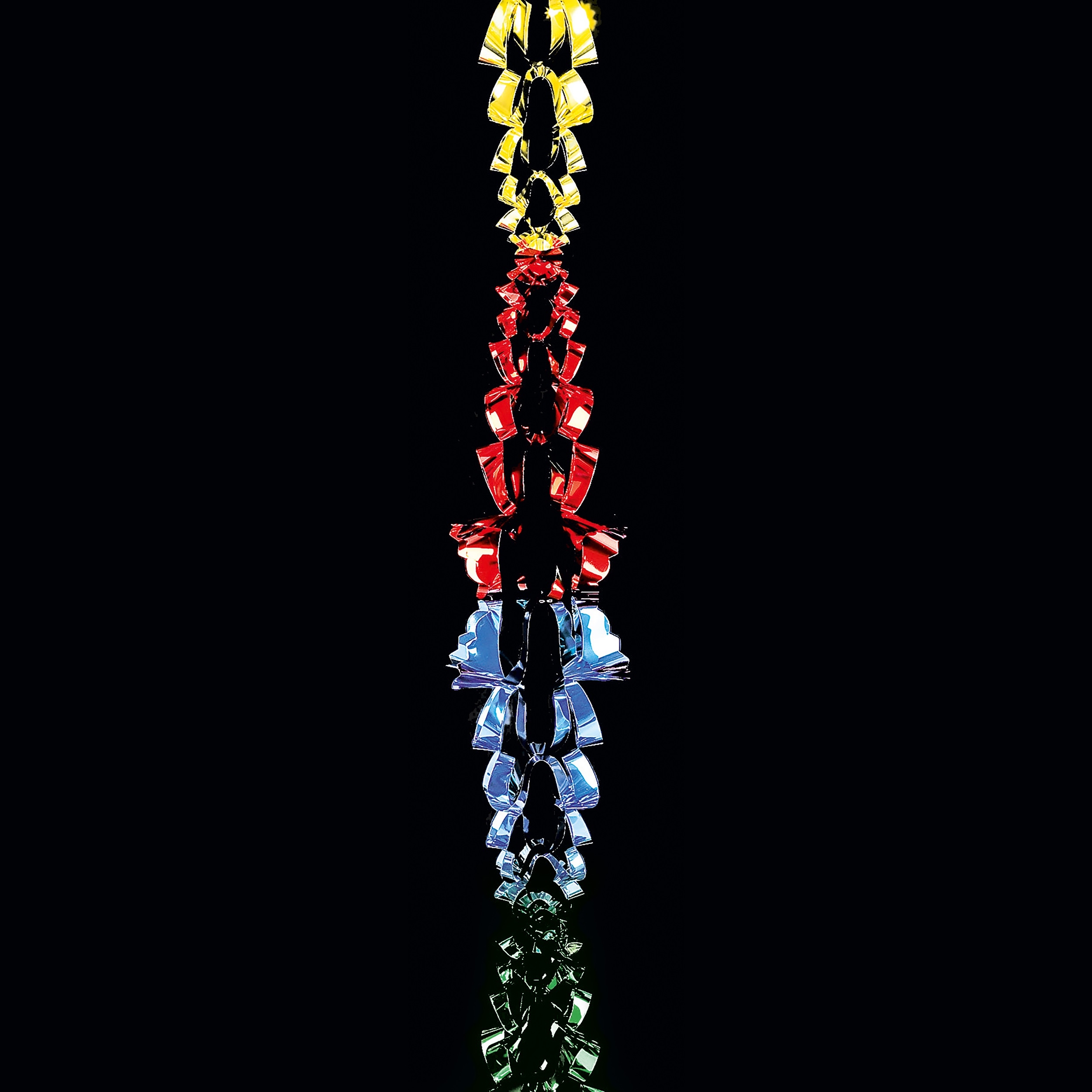 GARLAND,Multi Coloured Foil 20cmx2.7m H/pk(6 Section) [Splittable]