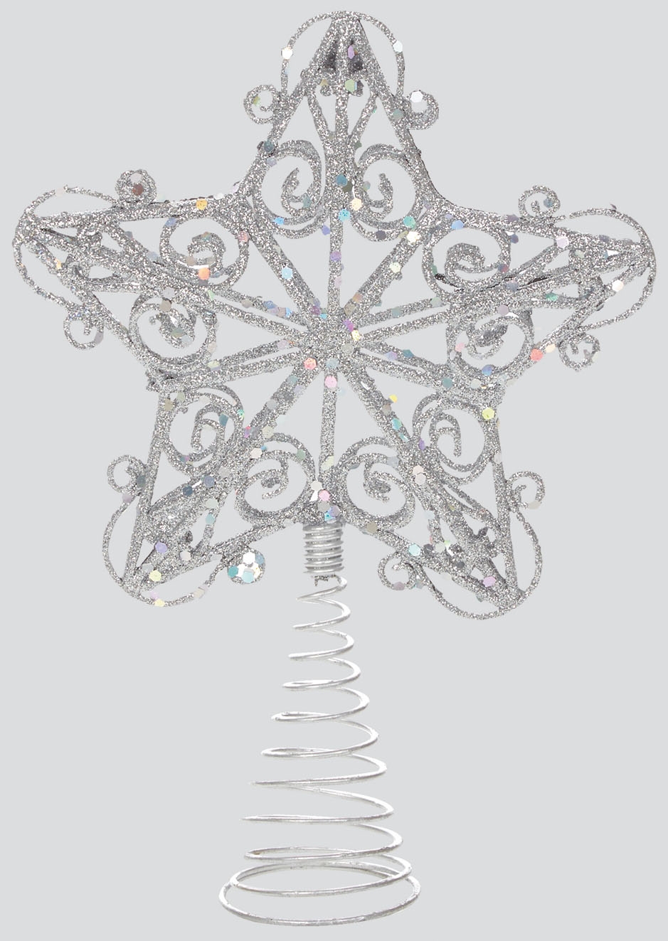 TREE TOPPER,Glitter Star 3 Colours I/cd [Packs Only]