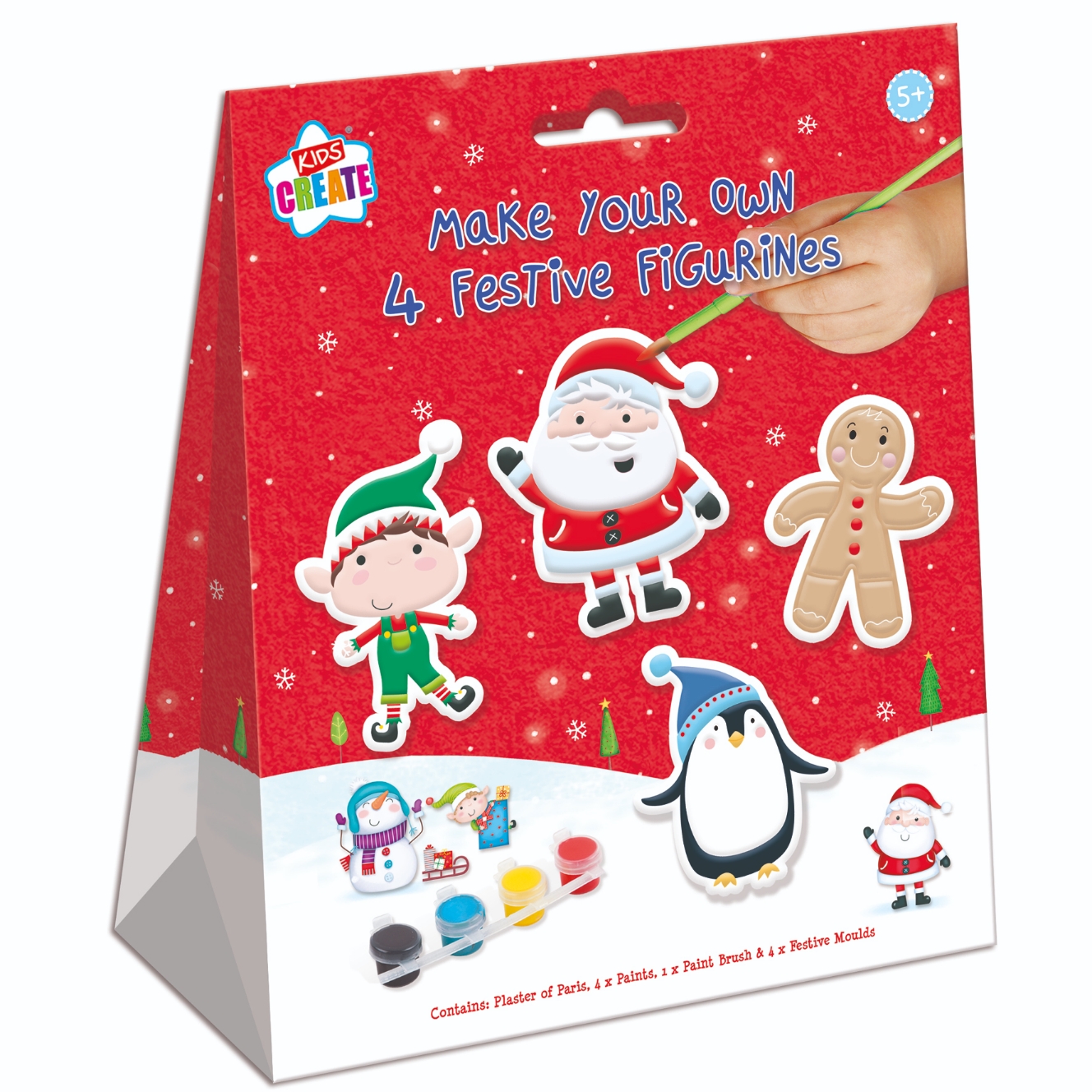 FESTIVE FIGURINES,Make Your Own 4`s H/pk [Splittable]
