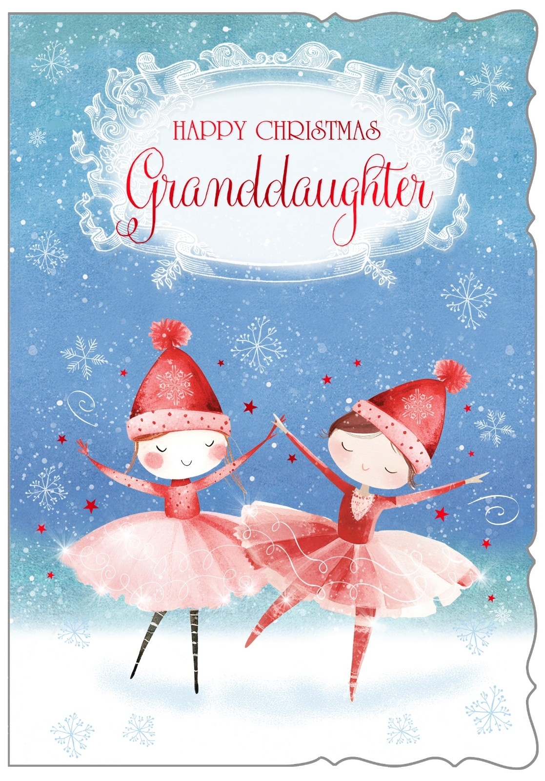 XMAS CARDS,Granddaughter, Ballerinas [Packs Only]