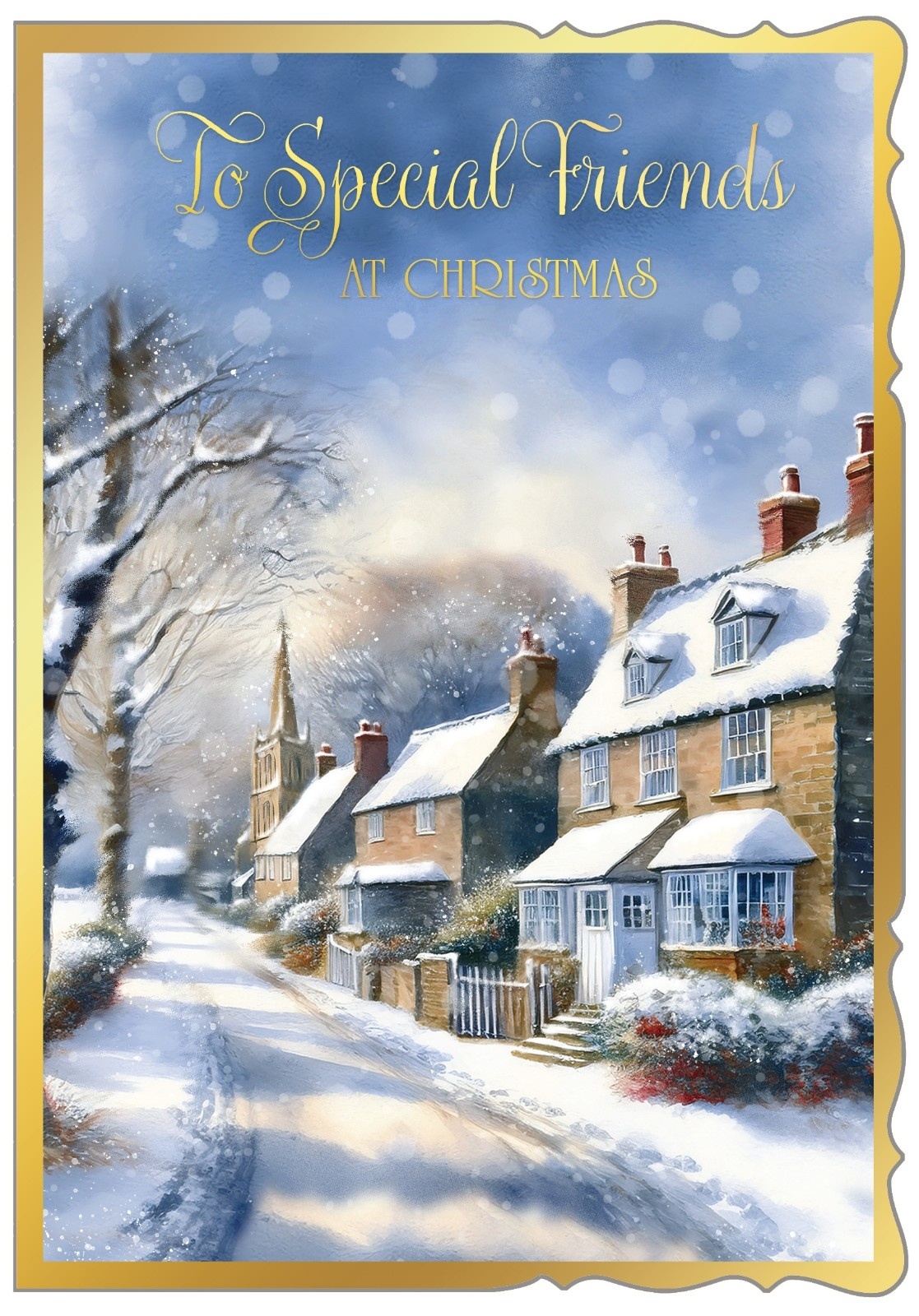 XMAS CARDS,Special Friends, Winter Village Scene [Packs Only]