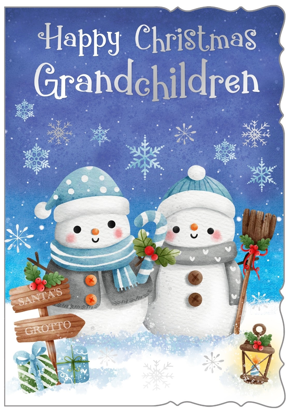 XMAS CARDS,Grandchildren, Snowmen & Snowflakes [Packs Only]