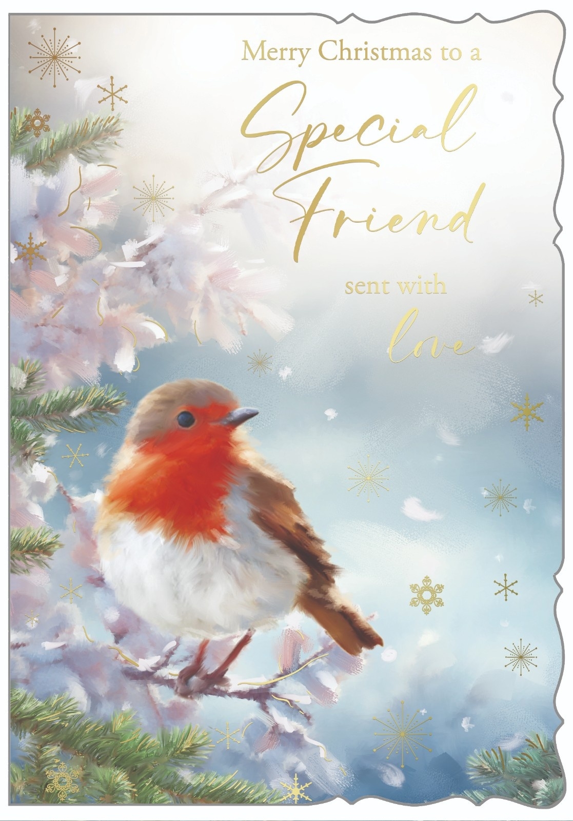 XMAS CARDS,Special Friend, Robin [Packs Only]