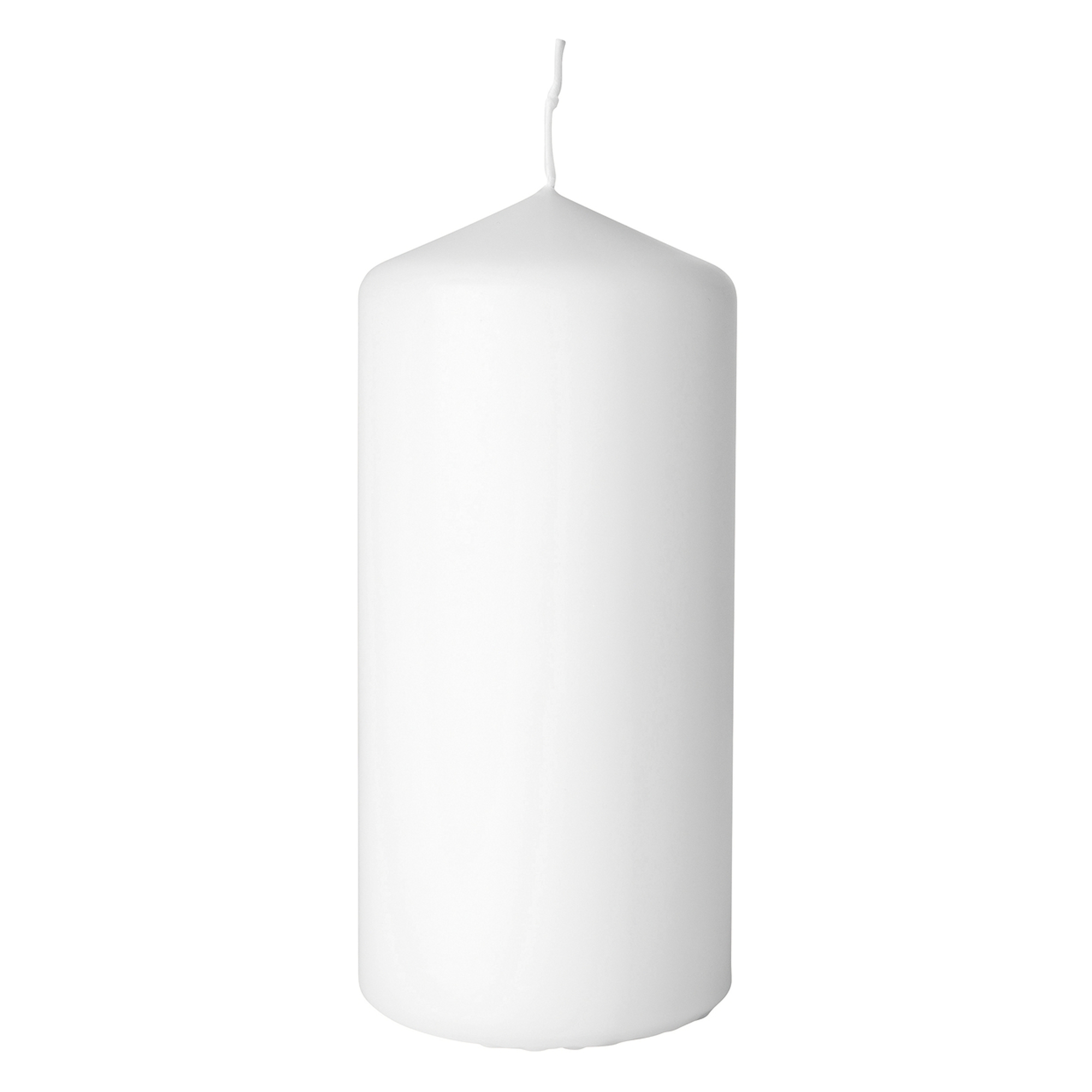 CANDLE,Pillar White 7 x 15cm 62 Hour BurnTime [Splittable]
