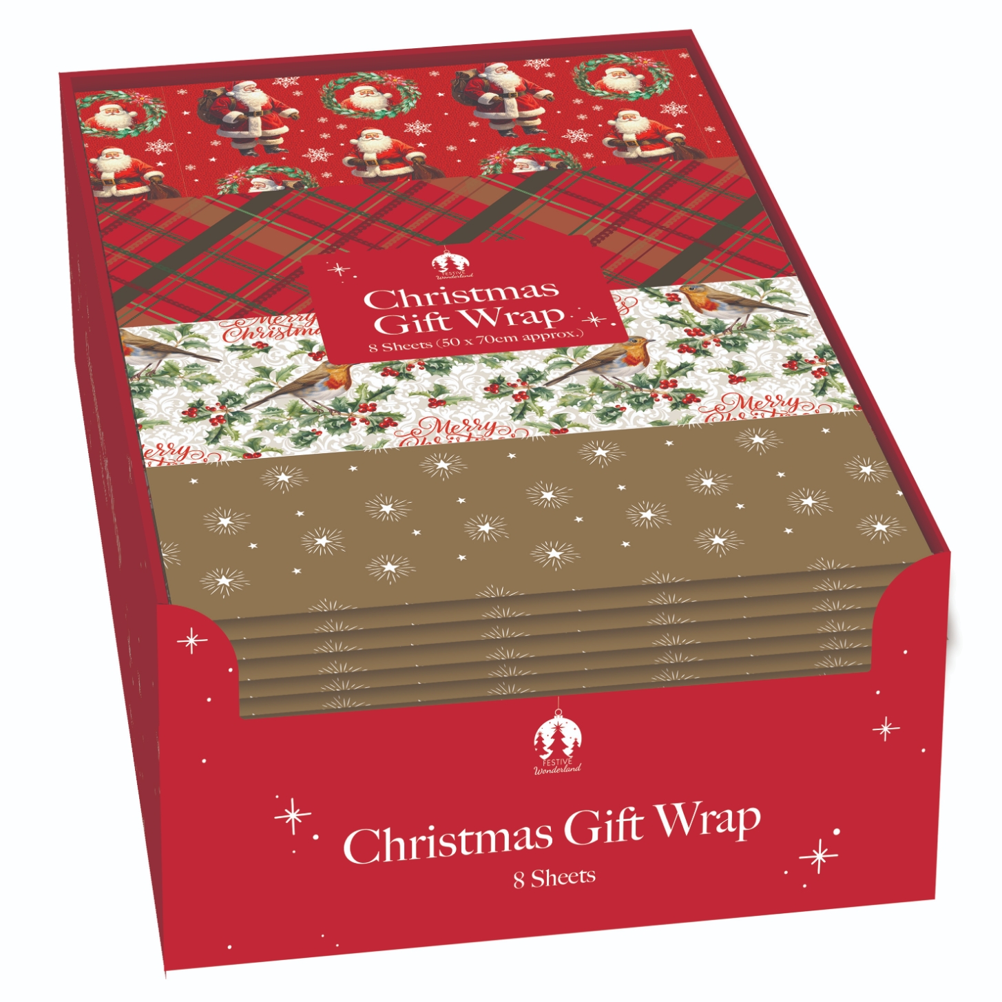 XMAS WRAP,Shingle Sheets Traditional 8`s [Splittable]