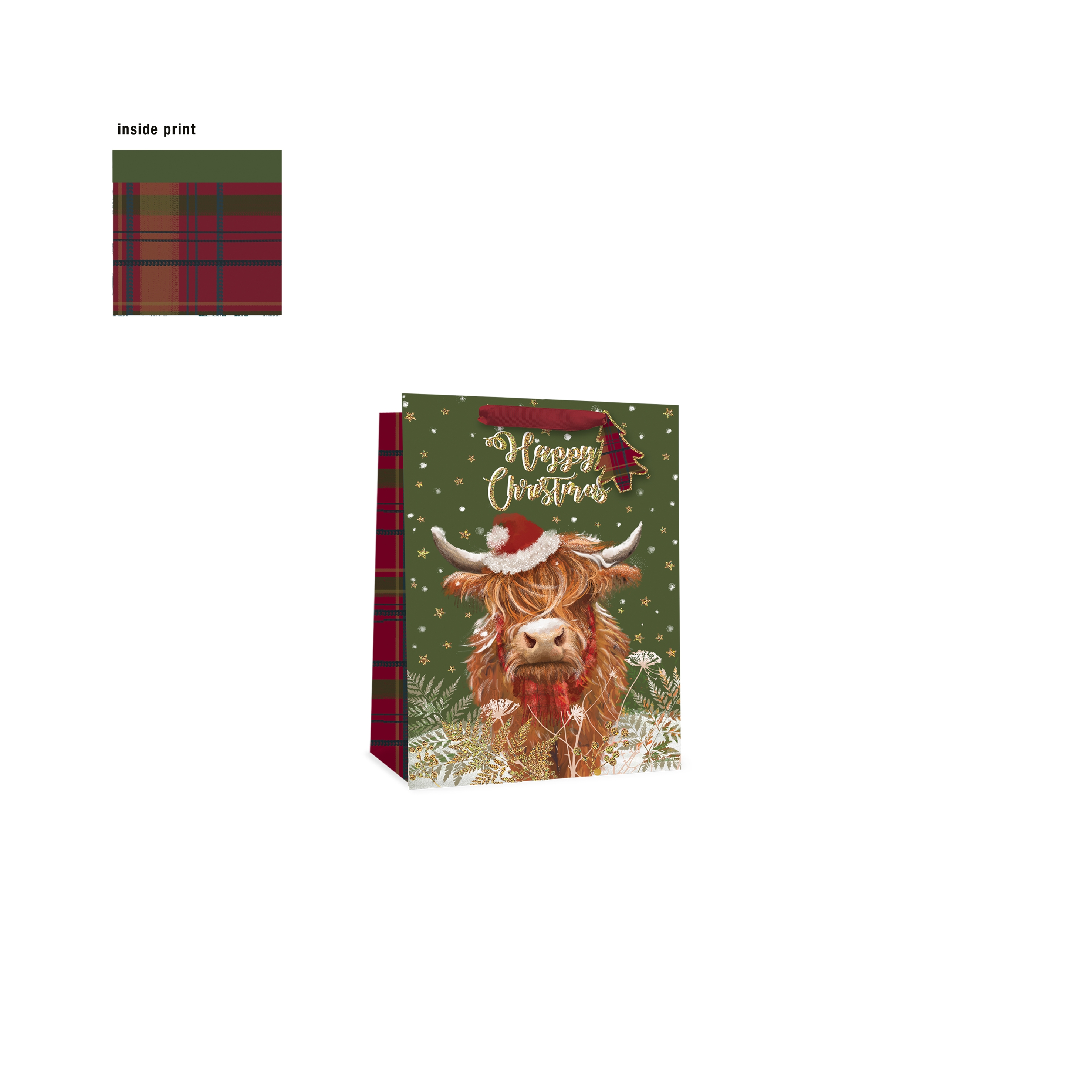 GIFT BAG,Highland Cow (Medium) [Packs Only]