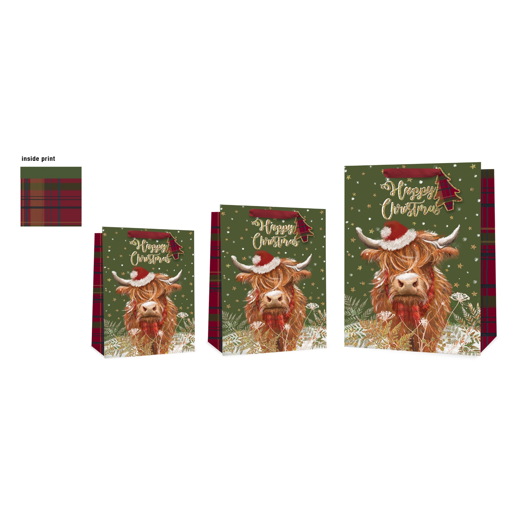 GIFT BAG,Highland Cow (Medium) [Packs Only]