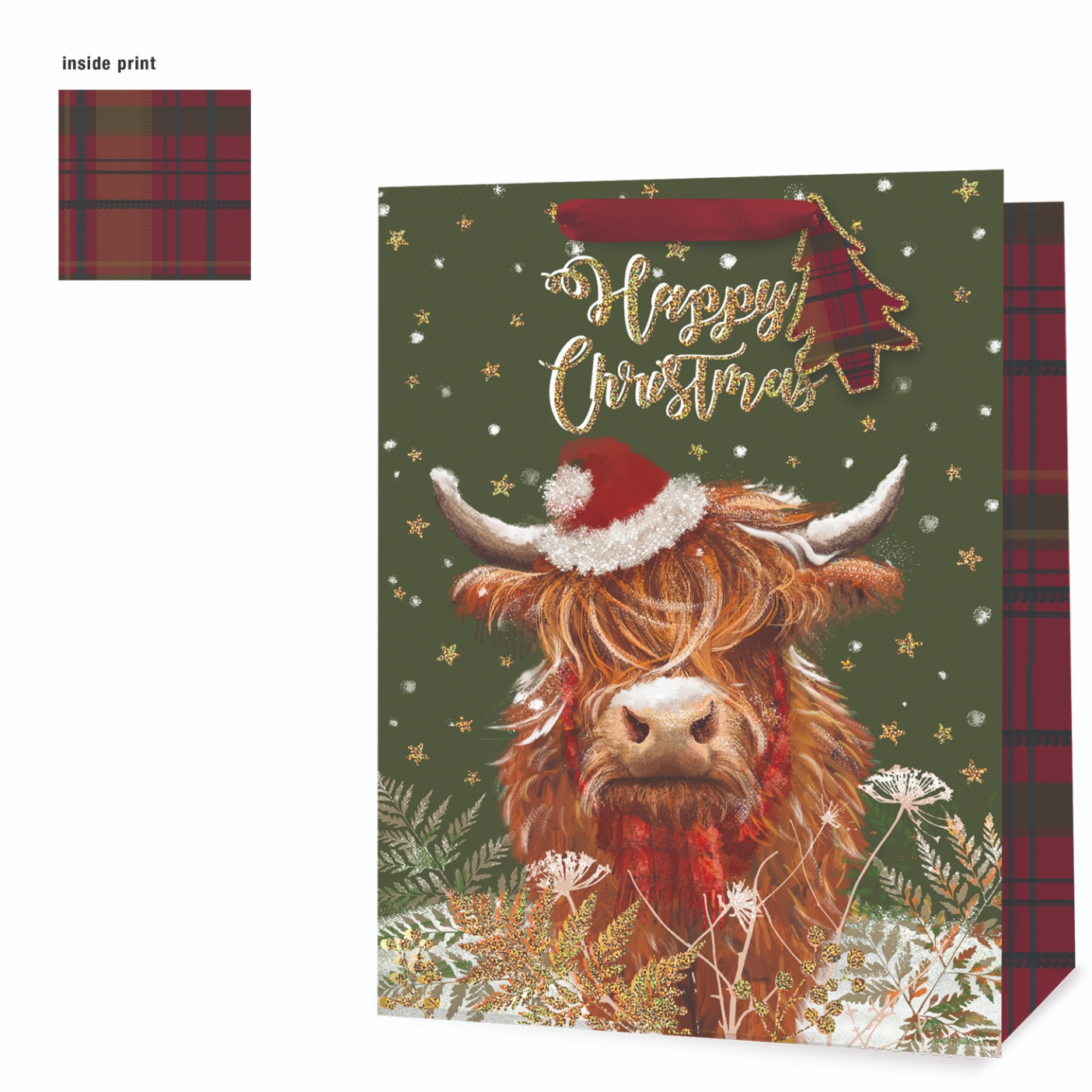 GIFT BAG,Highland Cow (Extra Large) [Packs Only]