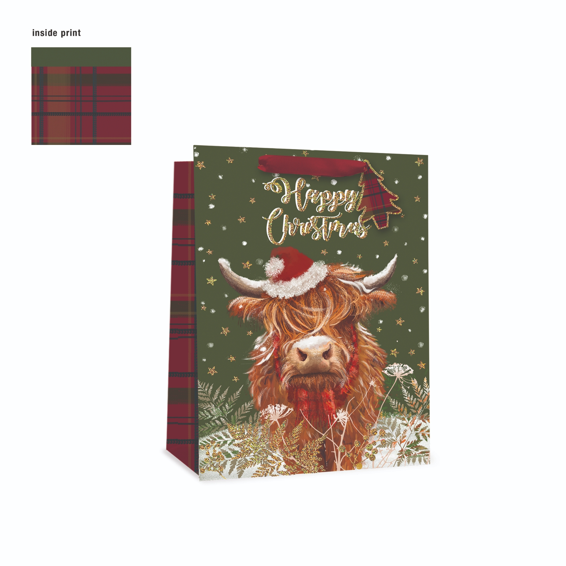 GIFT BAG,Highland Cow (Large) [Packs Only]