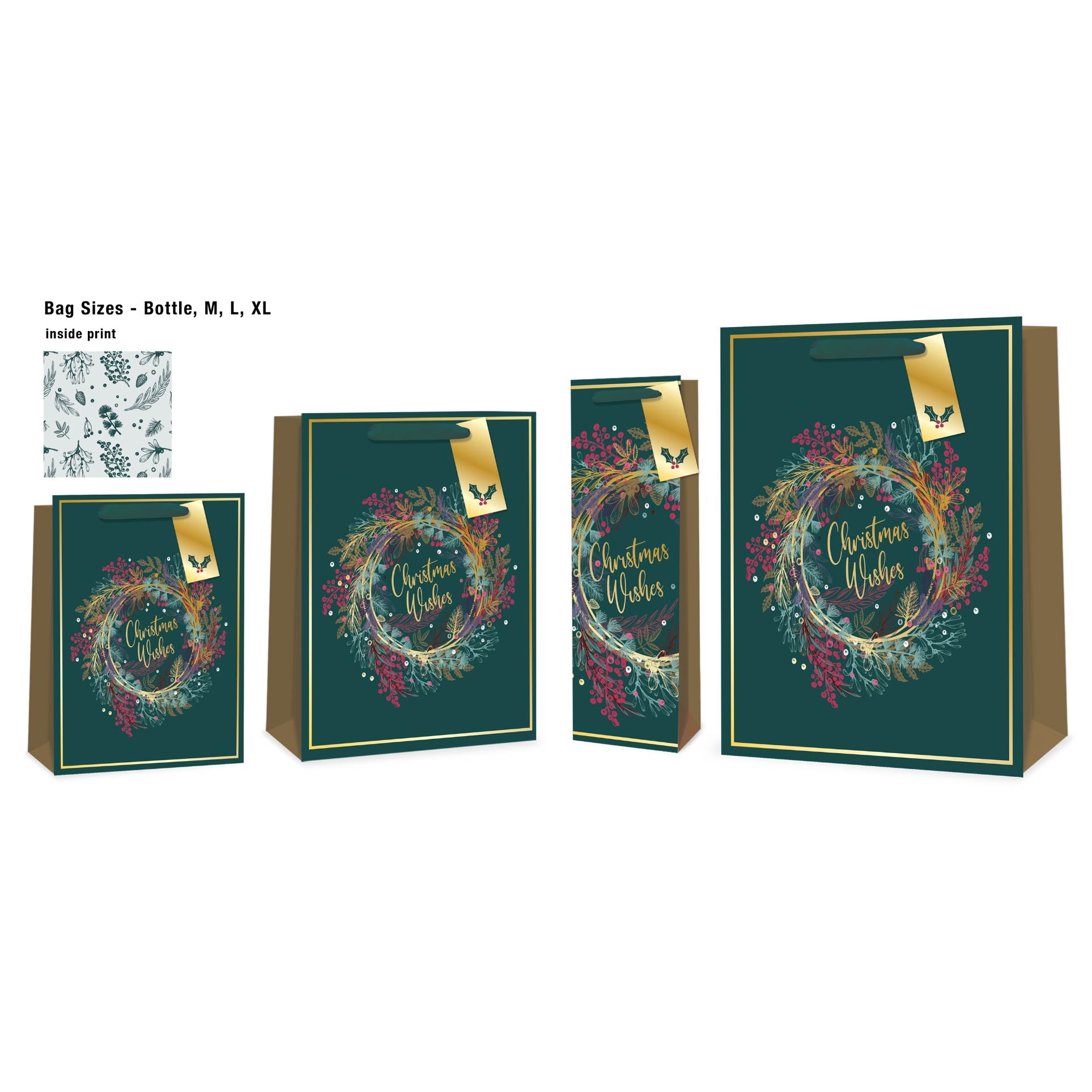 GIFT BAG,Wreath (Bottle) [Packs Only]