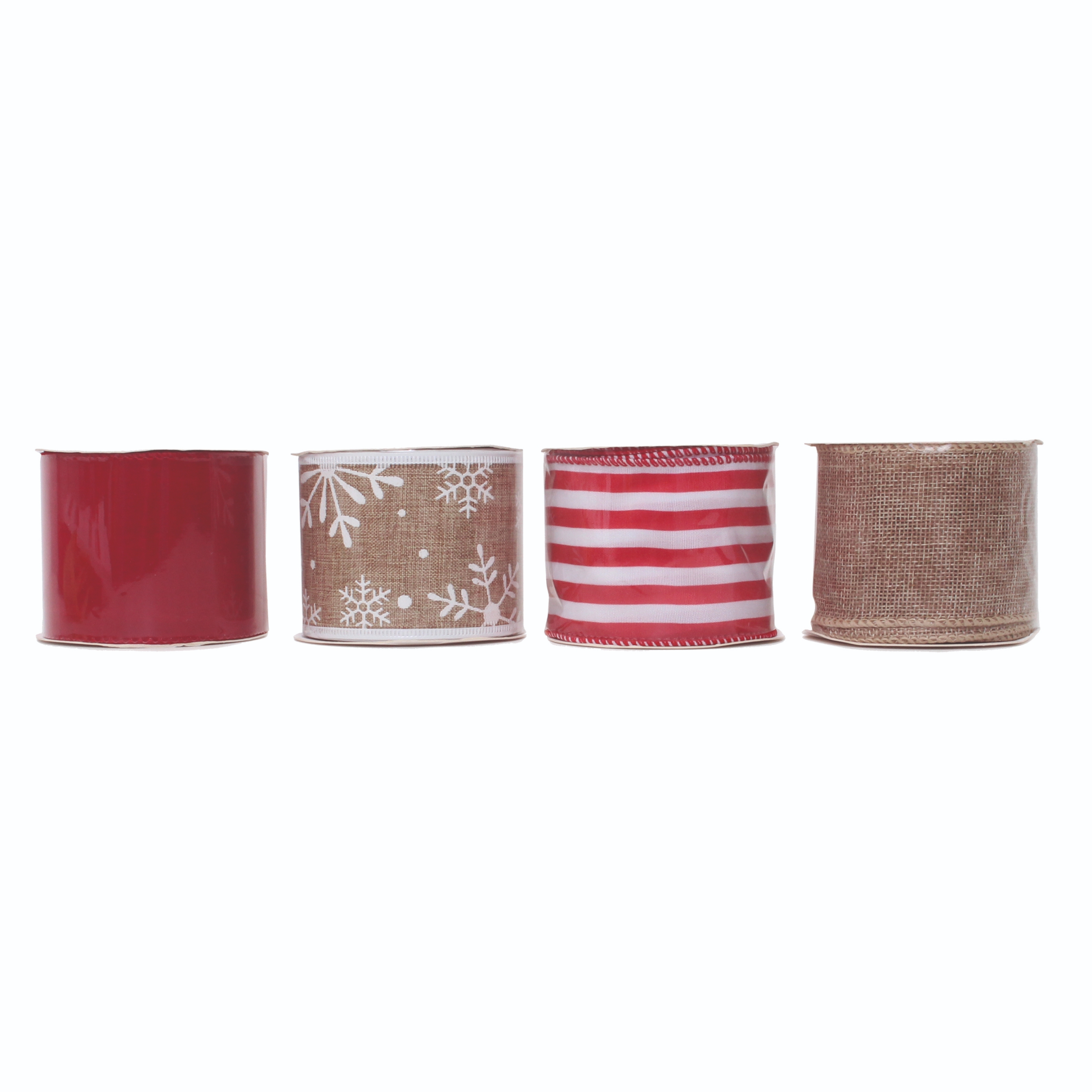 RIBBON,Hessian 4 Assorted Colours CDU [Splittable]