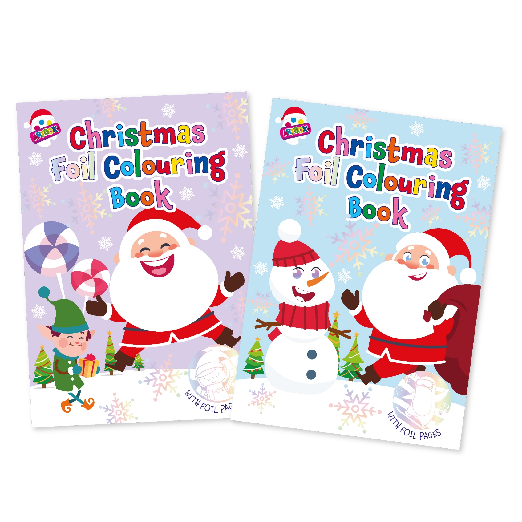 XMAS COLOURING BOOK,Foil [Packs Only]
