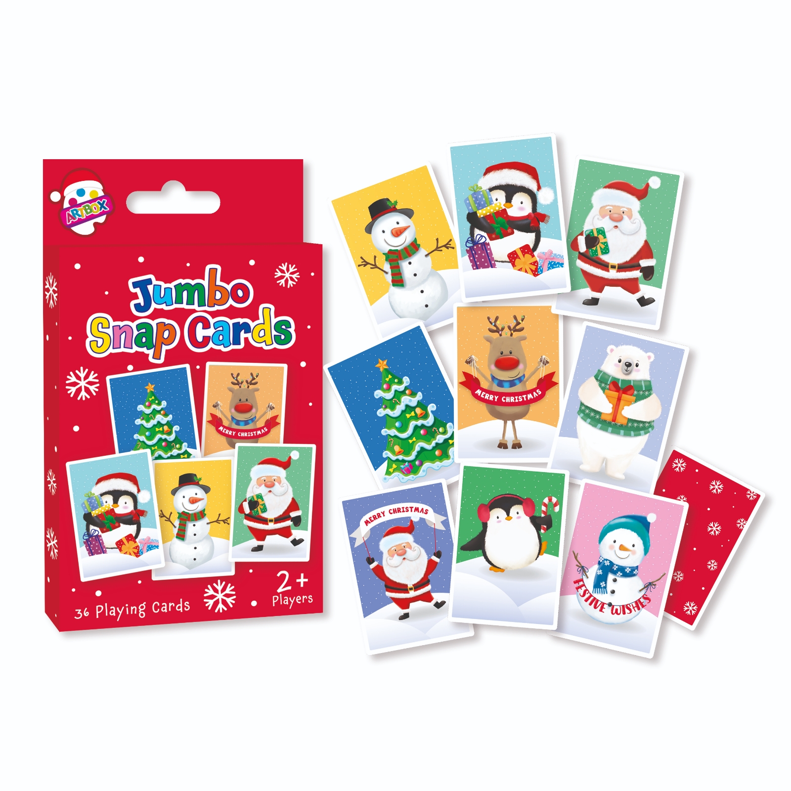 CARD GAMES,Christmas Jumbo Snap Boxed H/pk [Packs Only]