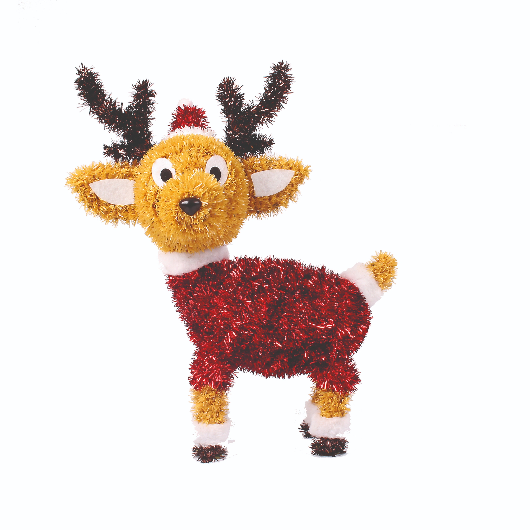 TINSEL ORNAMENT,Reindeer [Packs Only]
