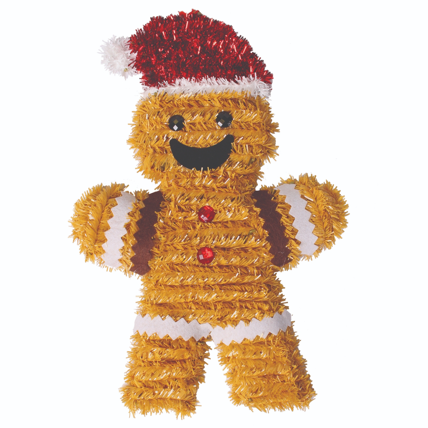 TINSEL WALL PLAQUE,Gingerbread Man [Packs Only]
