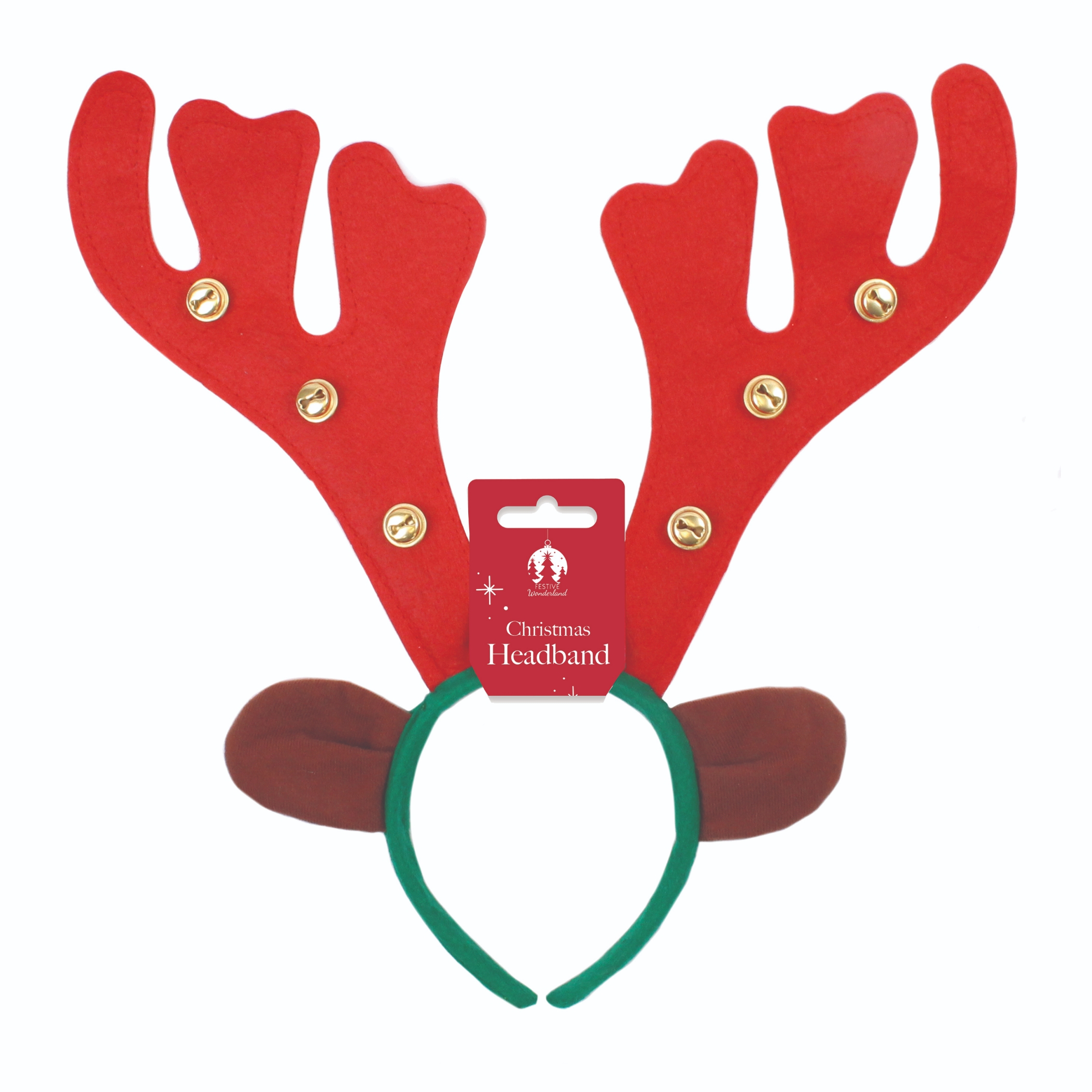 HEADBAND,Reindeer with Bells [Packs Only]