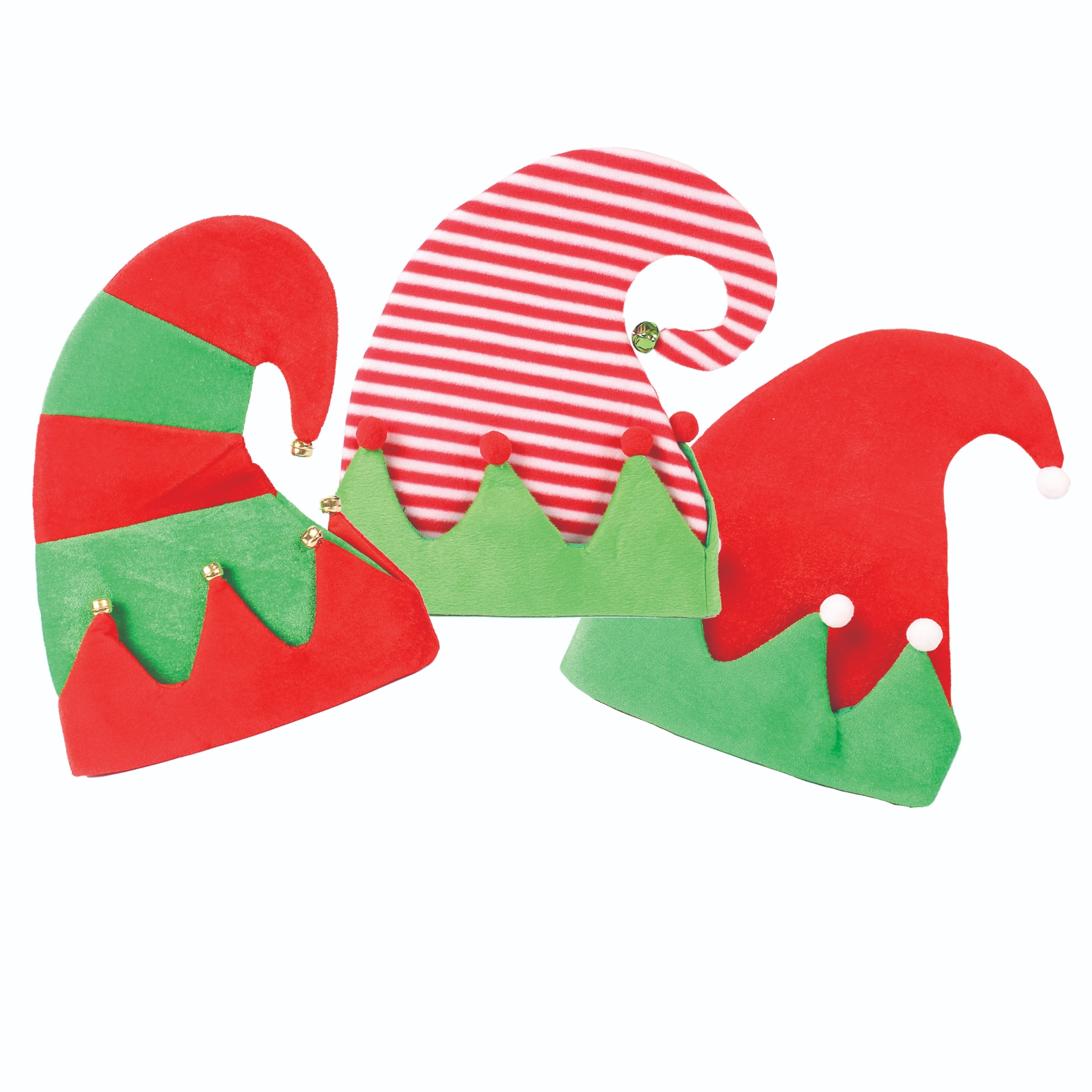 HAT,Christmas Elf with Bells 3 Assorted [Splittable]