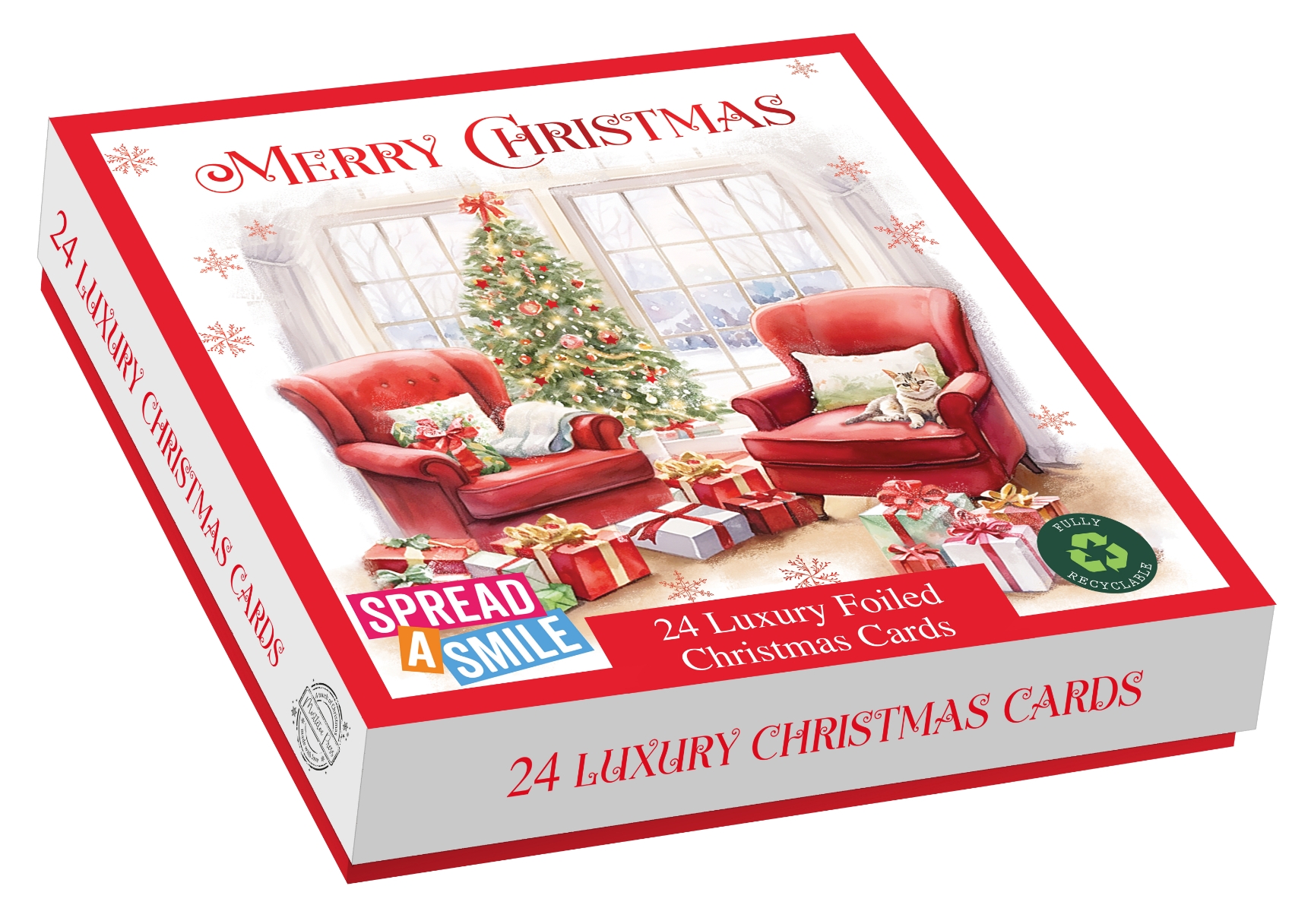 BOXED CARDS,Luxury,Cosy Christmas 24`s [Splittable]