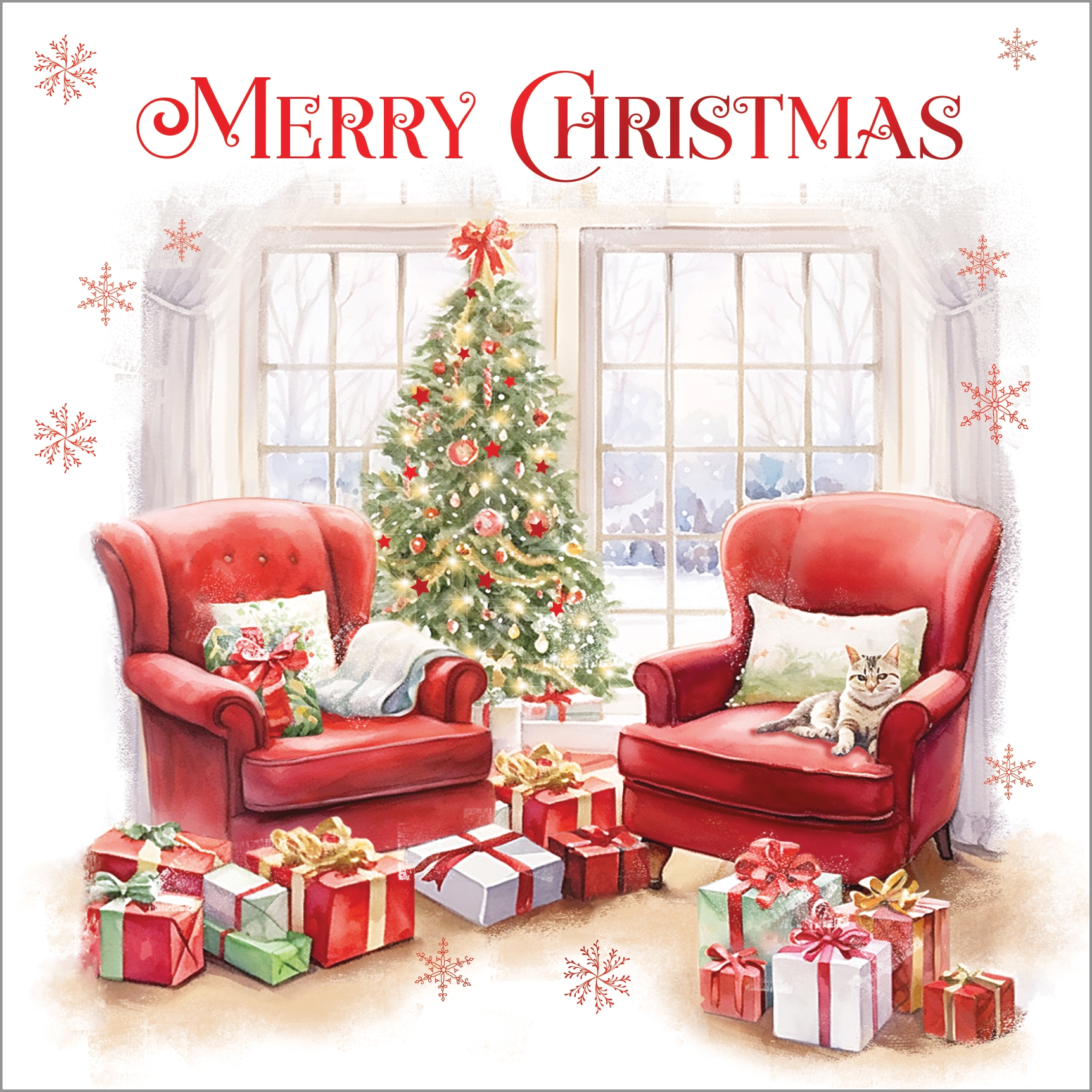 BOXED CARDS,Luxury,Cosy Christmas 24`s [Splittable]